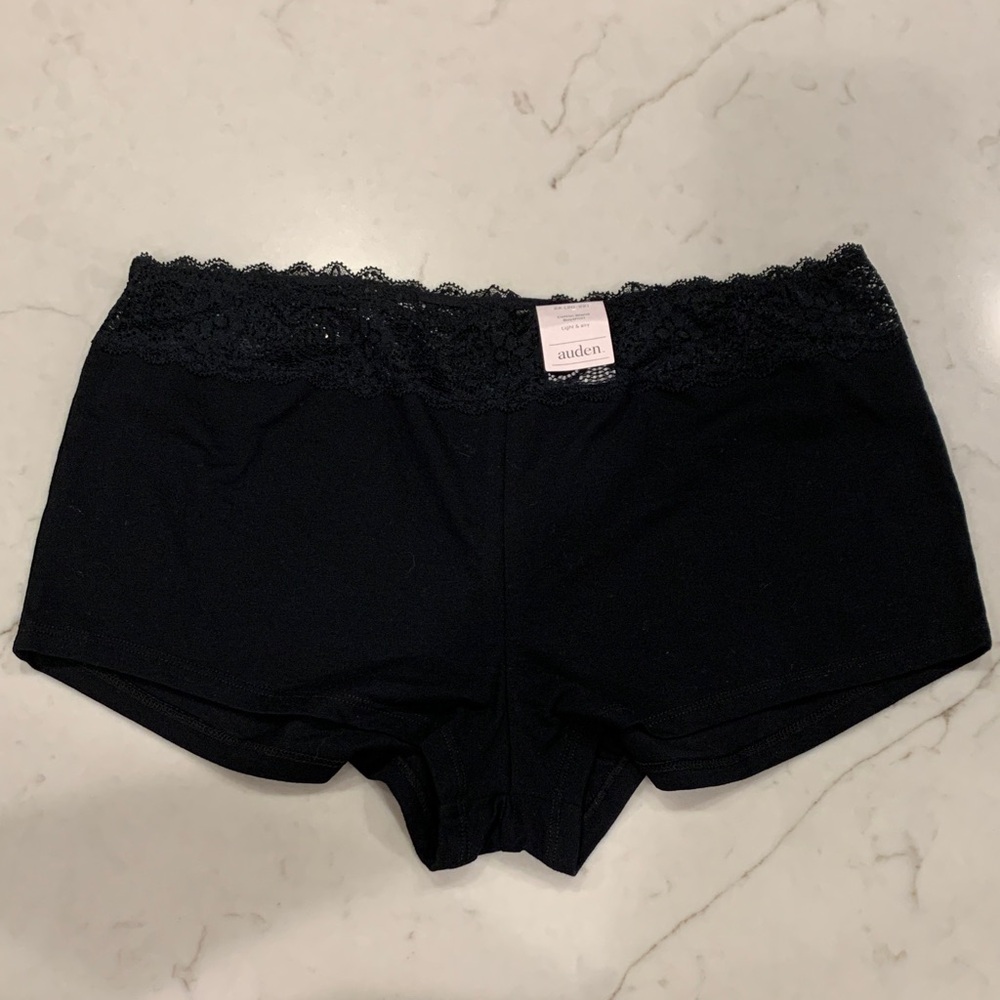 Auden Black Lace Boyshort 2X Women Plus Size 20 - 22